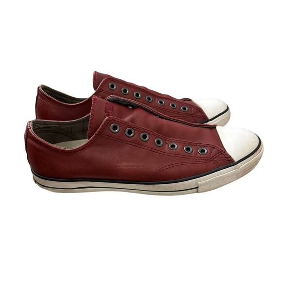 Converse John Varvatos Leather Sneakers Distressed Unisex Size M10.5 W12.5